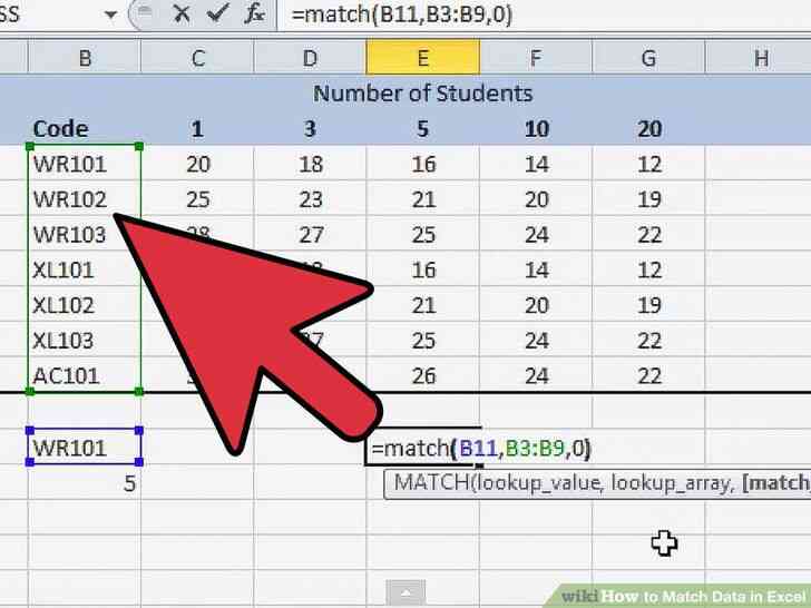 Image intitulée Match de Données dans Excel à l